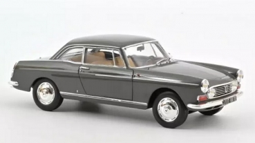 184834 Peugeot 404 Coupe 1967 Graphite Grey 1:18